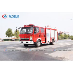 Howo 3000L Water Foam Tank Firefighting Apparatus