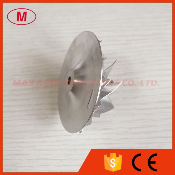 K16 44.20/66.00mm 8+8 blades turbo milling/aluminum 2618/billet compressor wheel.