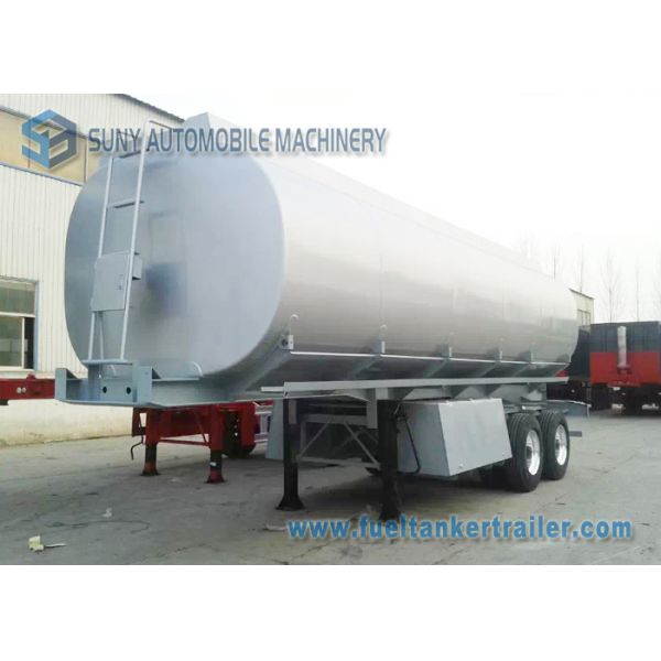 Buy Mechanical / Pneumatic 35m3 Oil Tank Trailer Tandem Axle Trailer at wholesale prices