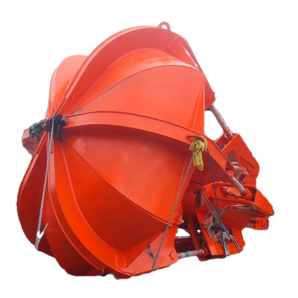 Orange Prentice Log Loader Grapple Cable Rope Stone Bucket Excavator Grab Bucket Hydraulic Scrap Bucket