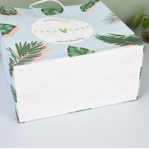 Durable Eco Friendly Paper Bags With Handles Strong Bearing