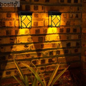 Solar Wall Lamps LED Power 1W Solar Powered Wall Lights with RGB