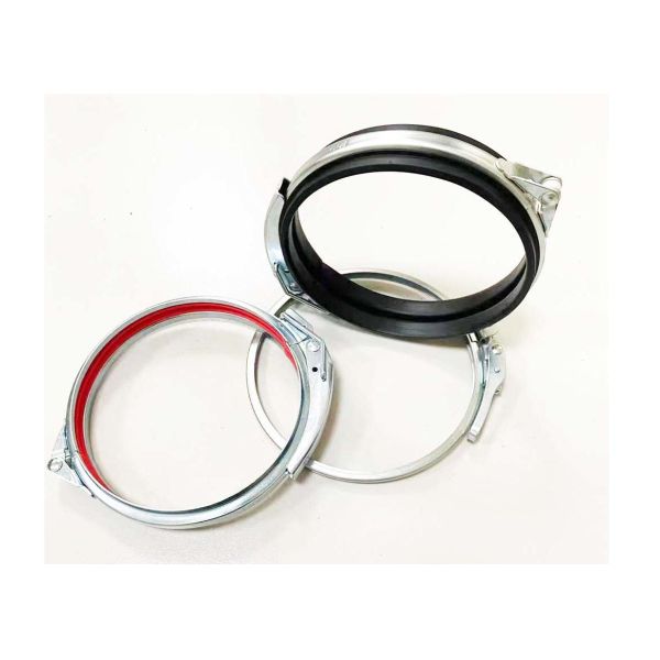 Buy Customized Steel 160mm Galvanized Pipe Clamp Quick Release With Handle Mechanical Lock at wholesale prices