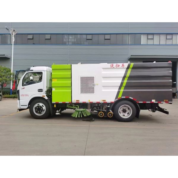 Pure Electric Road Sweeper With High-pressure Water Flushing Function for Airport Road Cleaning