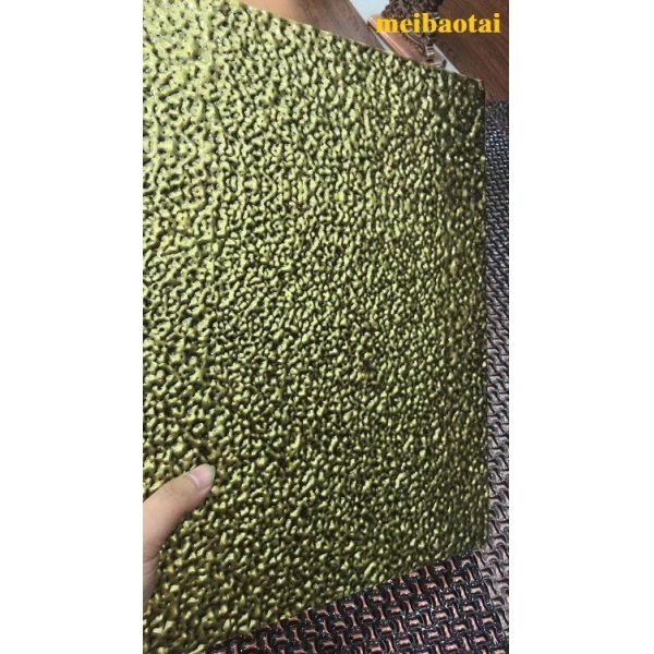 Buy Green Pink Color Embossed Stainless Steel Sheet 2438mm Length at wholesale prices