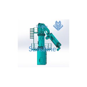 Electric Hydraulic Foldable Boom Marine Crane Installed On Multi Purpose Vessel