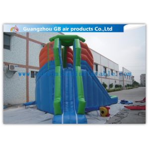 7 * 6m Commercial Kids Inflatable Water Slides , Pool Inflatable Slides For