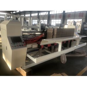 Computerized Carton Box Stitching Machine Automatic Folding Gluing