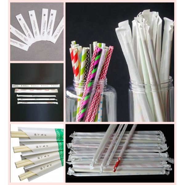 Natural White 28gsm Straw Wrap Paper 100% Degradable And Safe 29MM 35MM