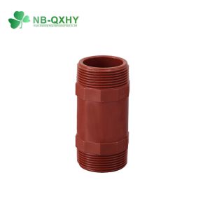 Supply Competitive Pn16 Red Plastic Pipe Fitting PPH Pipe Nipple with SGS