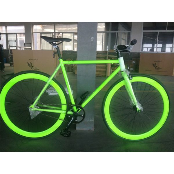 Steel Frame 700C Fixed Gear Bike Glow in Dark Fixie Gear Bicycle Fix Gear Road Bike