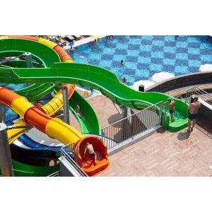 Amusement Park Adults Swimming Pool Water Equipment Kids Fiberglass Slide