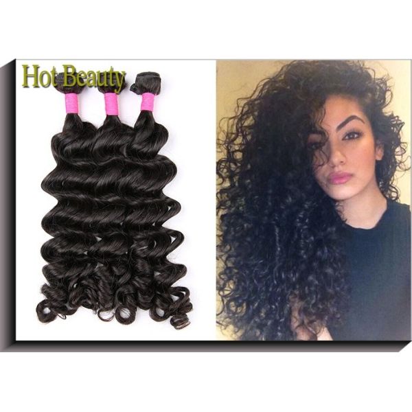 Buy 18 Inch Brazilian Human Hair Bundles /  Brazilian Deep Curly Hair at wholesale prices