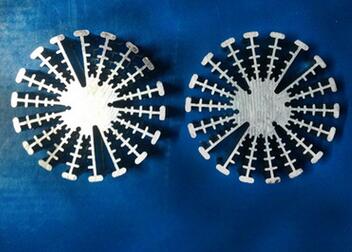 Snowflake Shaped Aluminum Heatsink Extrusions For Industrial Cooling