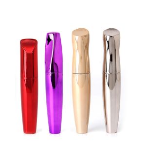 Electroplated Plastic Mascara Tube Silicone Eyelash Brush Head Empty Mascara