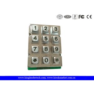 Vandal Proof Zink Alloy Metallic Keyboard With Backlit / 9 Pin Connector