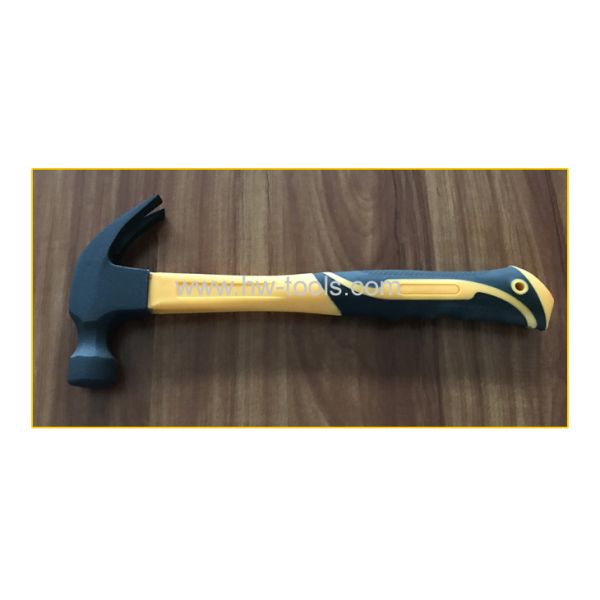 American type claw hammer with fiberglass handle
