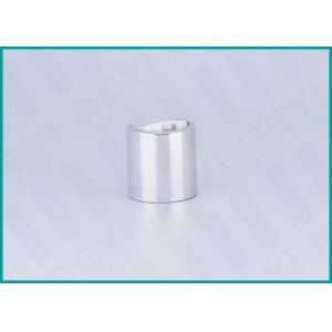 Shiny Silver All Plastic Disc Top Cap 20/410 Screw Cap With White Top Cap