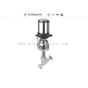 China SS316L Regulating control  Pneumatic angle seat valve with Tri clamp on sale