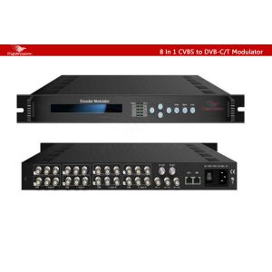 8 In 1 CVBS to DVB-C/T Modulator