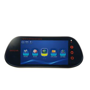 7 Inch Car Rear View Mirror Monitor 12V Power Supply With MP5 Bluetooth