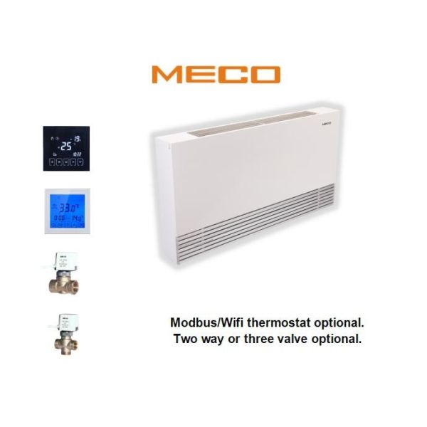 Two Pipe Ultra Thin Floor Mounted Fan Coil Units 4.8kw Heating Capacity 130cm