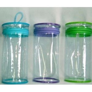 China Fashion round transparent pvc cosmetic bags on sale