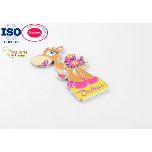 Customized 3d Soft Enamel Souvenir City Refrigerator Magnet Custom Logo Metal Magnet Fridge For Tourist