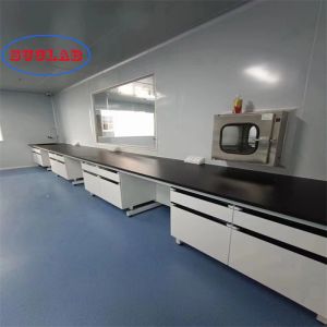 Quality Modern Chemistry Lab Workbench 2 Drawers Laboaraotory Table Stainless Steel for sale