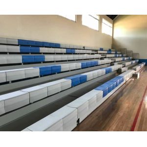 Manual Controlled HDPE Retractable Bleacher Seating Retractable Auditorium