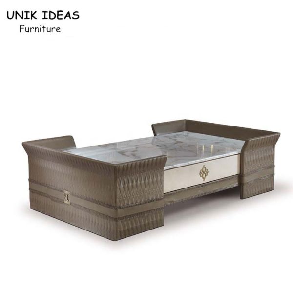 Buy Living Room Luxury Center Coffee Table 140*80*50cm Furniture Square With Drawer at wholesale prices
