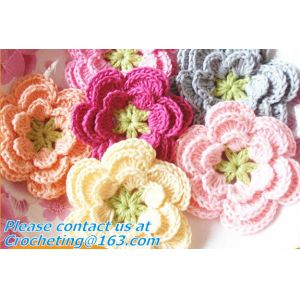 crochet flower necklace, crochet collar necklace, necklace, Crochet Flower