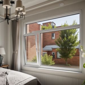 OEM / ODM Large Bottom Hung Casement Windows Soundproof Function