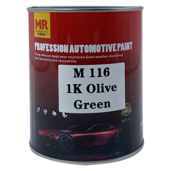 Olive Green 1K Metallic Car Paint Mustard Strong Weather Resistance Auto Car Paint 6
