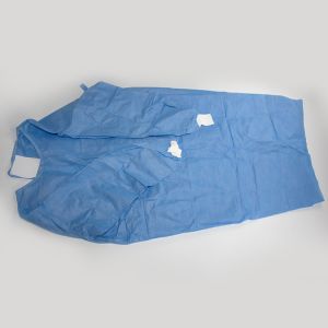 Sterile Disposable Surgical Gown With Rib Cuff