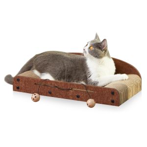 Cat Scratcher Cardboard Lounge Bed, Durable Cat Scratcher Extra Large Lounger