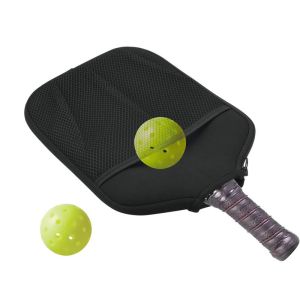 Quality Pickleball Paddle Neoprene Cover Racket Case Protective Sleeve Ball Holder Organizer for sale