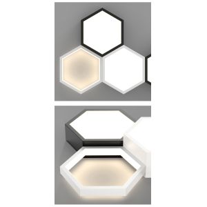 Simple Modern Living Room Lights Minimalist Bedroom Dining Room honeycomb LED