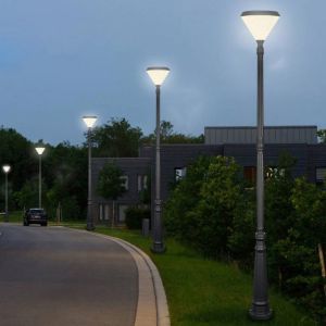 SMD3528Aluminum Outdoor Garden Solar Light Black Integrated IP65 Optically