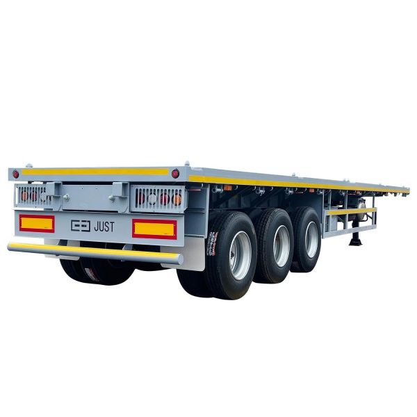 Buy CIMC 2.00" King Pin 3mm Anti Slip Floor Plate with 12R22.5 Tire Specs 12 Set Twist Lock 30-100ton Capacity Flatbed Semi Trailer at wholesale prices