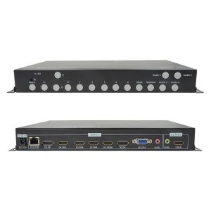 PIP POP HDMI Multi Viewer 4k 4x1 With IR Remote RS232 Control Center Control