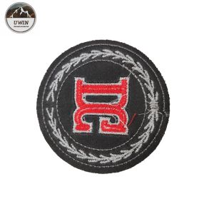 Letter Beads Iron On Embroidered Patches Merrowed Border Customized Size