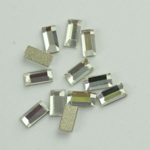 Rectangle Shaped Non Hot Fix Rhinestones