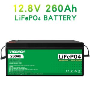 Solar Energy 12V 260Ah Rechargeable Lithium iron Phosphate Battery Lifepo4