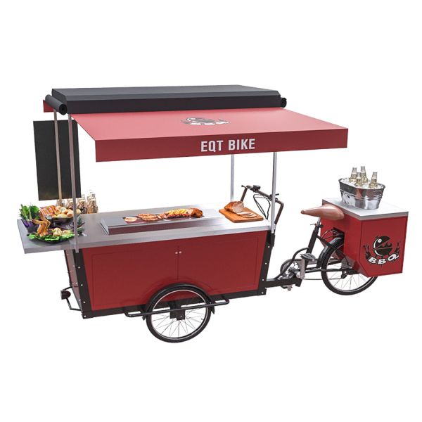 Buy 3 Wheel Mobile Bar Beer Reserve Trike Barbecue Vending Cart at wholesale prices