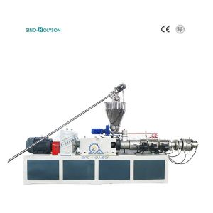39.6 Rpm Plastic Conical Twin Screw Extruder Machine 2000KG