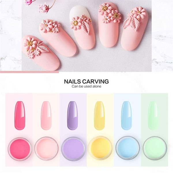 Complete Nail Acrylic Powder Dipping Kit with Liquid Brush and Tools Professional Grade