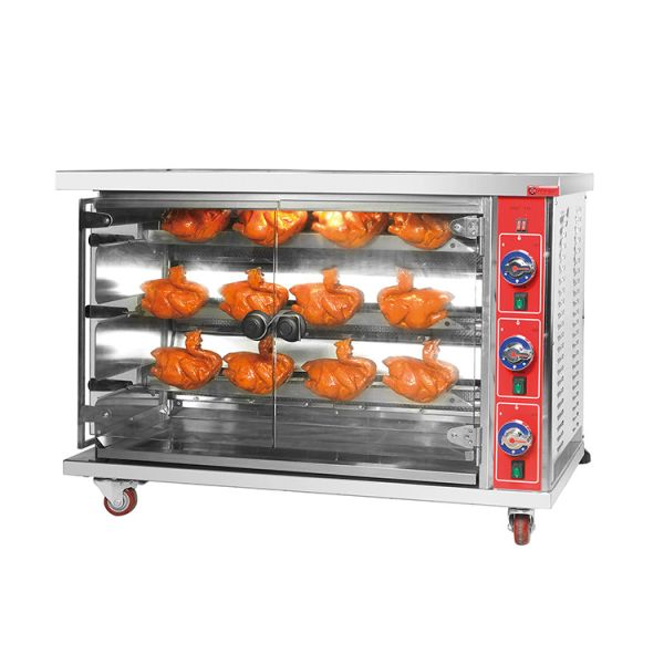 Buy SS Kitchen Cooking Equipment Chicken Commercial Rotisserie Oven Machine Gas at wholesale prices