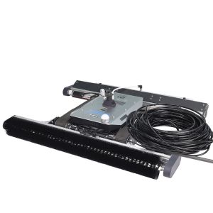 Solar Panel Cleaning Robot with Dual Rotating Nylon Brush Rollers and Long Water