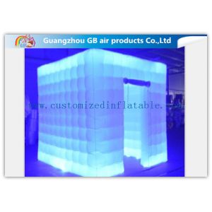 Multicolor Led Inflatable Photo Booth Enclosure / Inflatable Photo Studio for